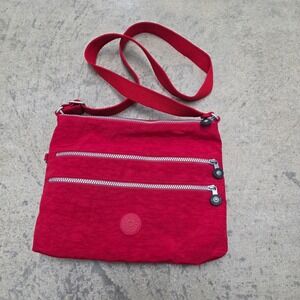 Kipling‎ Red Crossbody Bag Lightweight Travel Purse Shoulder Bag